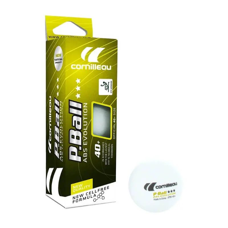 Cornilleau P-Ball Abs Evolution 3-Star Ittf X3 Ping Pong Balls 1