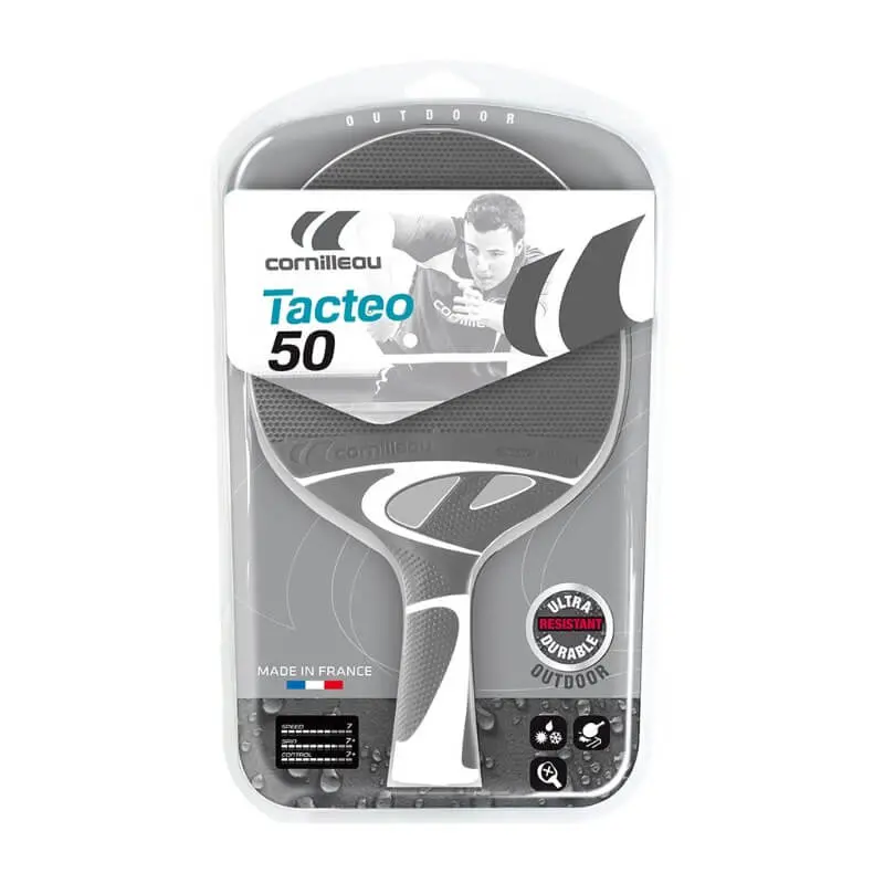 Cornilleau Tacteo 50 Ping Pong Racket - Grey 1