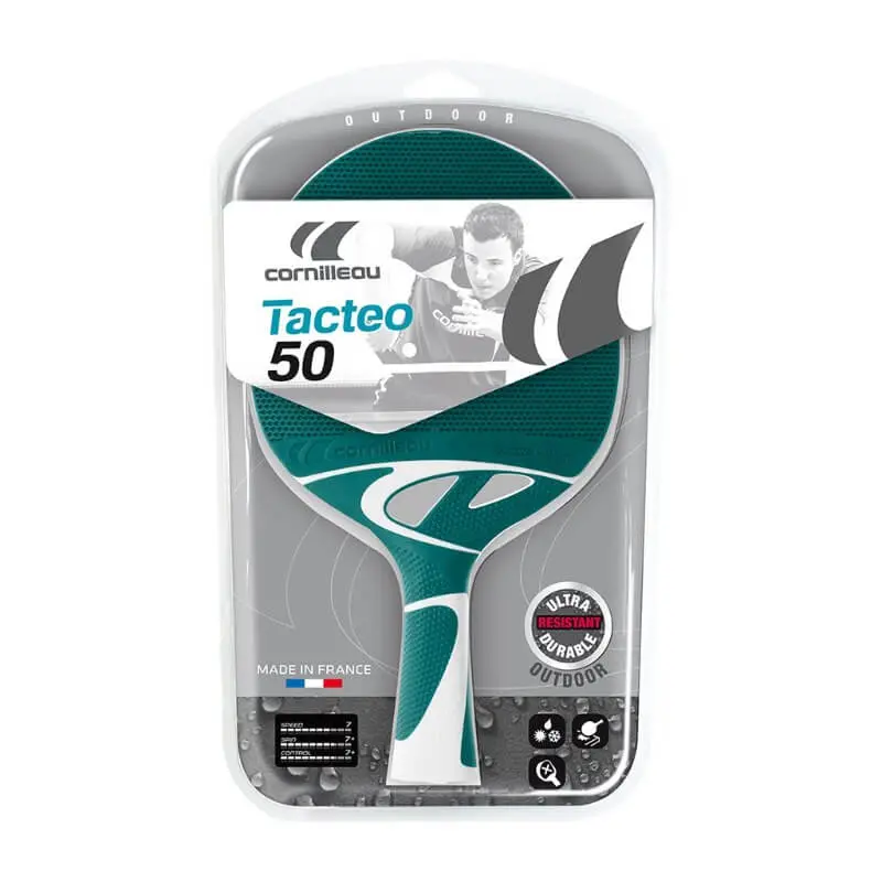 Cornilleau Tacteo 50 Ping Pong Racket - Turquoise 1
