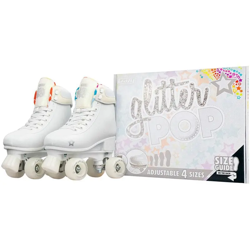 Crazy Skates Glitter Pop Adjustable Quad Skates 6