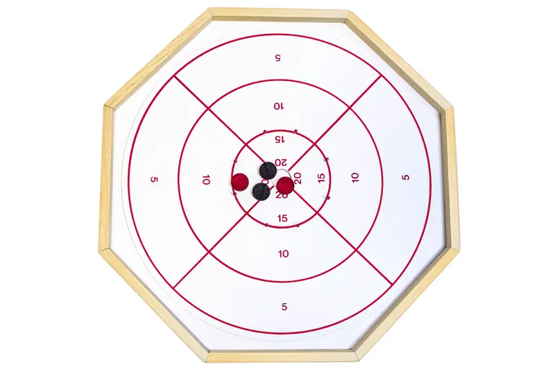 Crokinole Game And Checkerboard 2 In 1 1