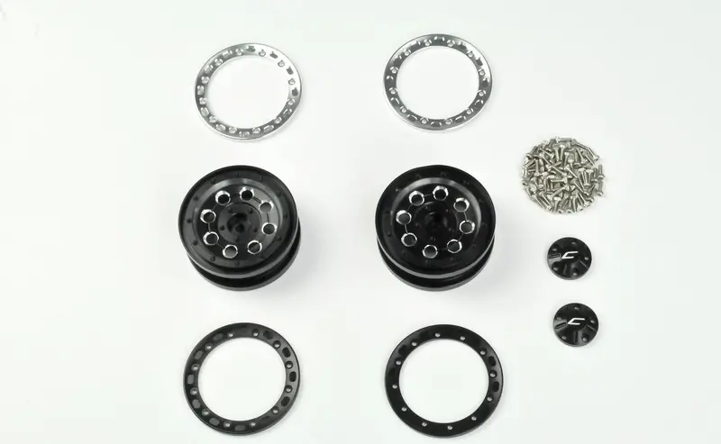 Cross Rc Cnc Aluminum Wheels, Black, Sg4, Sr4, 97400328 1