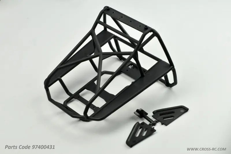 Cross Rc Roll Cage, Plastic, Black, Sr4, 97400431 1