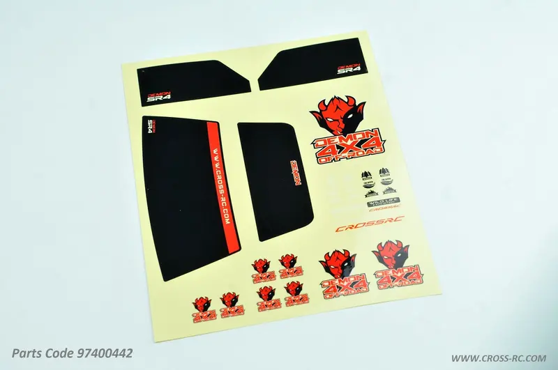 Cross Rc Sr4 Decal Sheet, 97400442 1