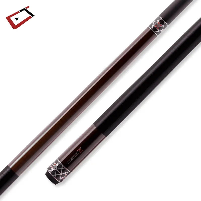 Cuetec Cynergy Pool Cue Brown And Silver X Amber Perforated Poly Wrap 12.5Mm 19Oz 1