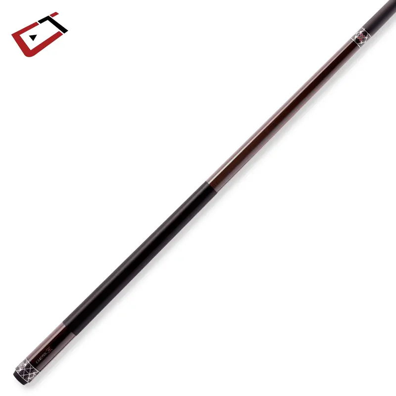 Cuetec Cynergy Pool Cue Brown And Silver X Amber Perforated Poly Wrap 12.5Mm 19Oz 2
