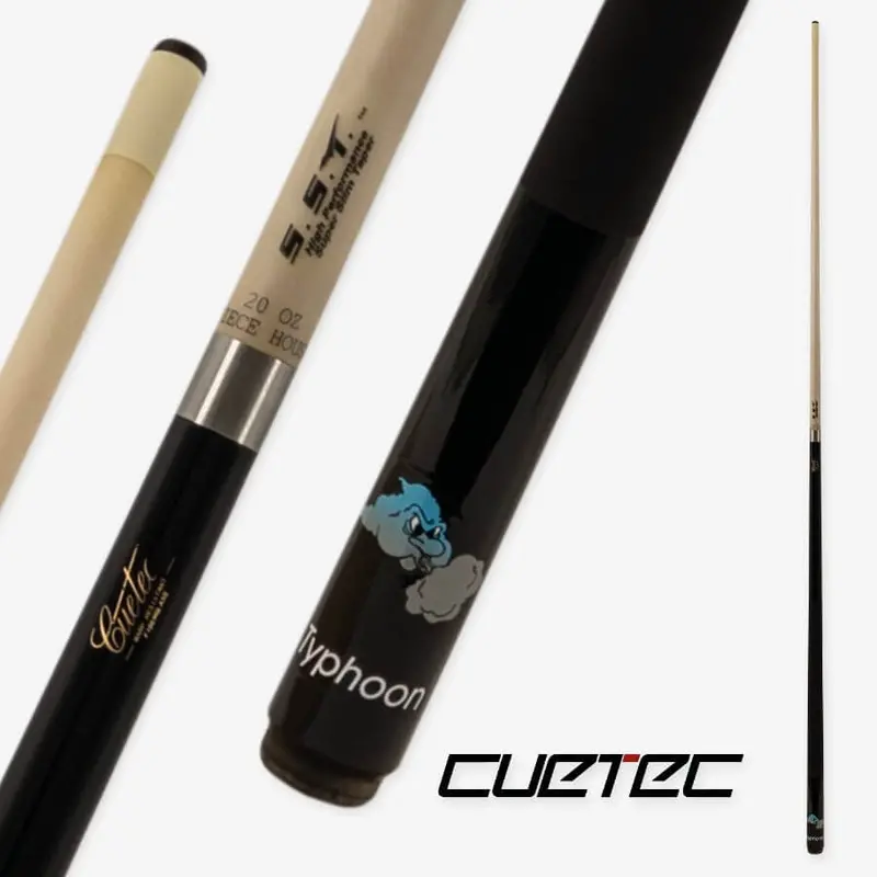 Cuetec Typhoon Pool Cue - Black 1