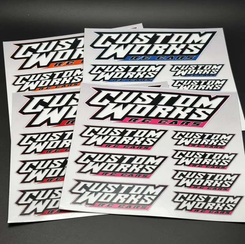 Custom Works Logo Decals Sticker Sheet 1