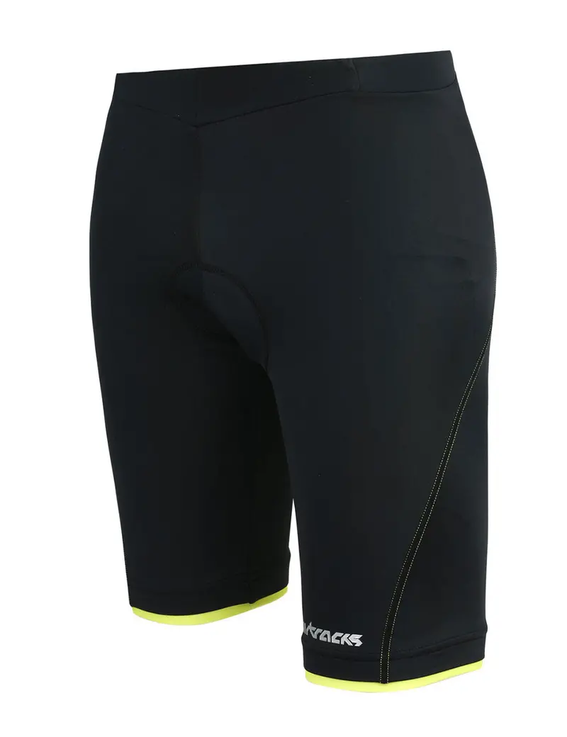 Damen Fahrradhose Kurz Comfort Line Schwarz-Neon Setprodukt 1