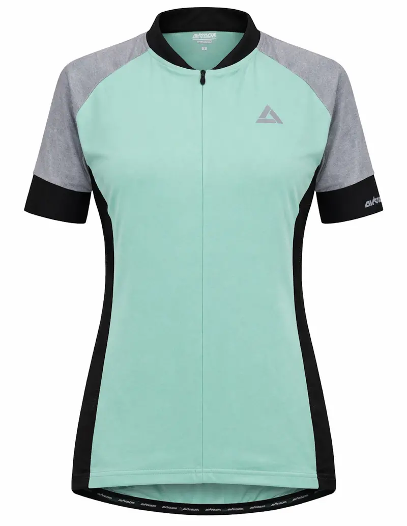 Damen Fahrradtrikot Kurzarm Radtrikot Pro Line Blau 1