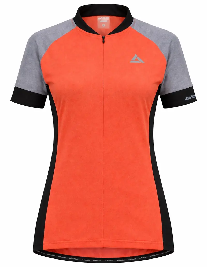Damen Fahrradtrikot Kurzarm Radtrikot Pro Line Rot 1