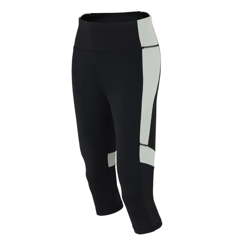 Damen Fitnesshose - Laufhose 3-4 Schwarz Grau Red Decoct 1