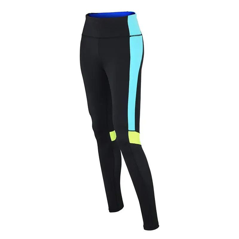 Damen Fitnesshose / Laufhose Lang Schwarz-Neon Red Decoct Setprodukt 1