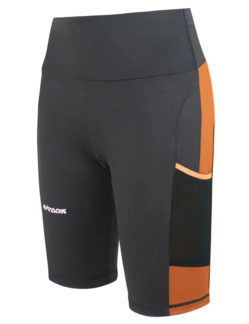 Damen Laufhose Tight Kurz Pro Team Grau Setprodukt 1