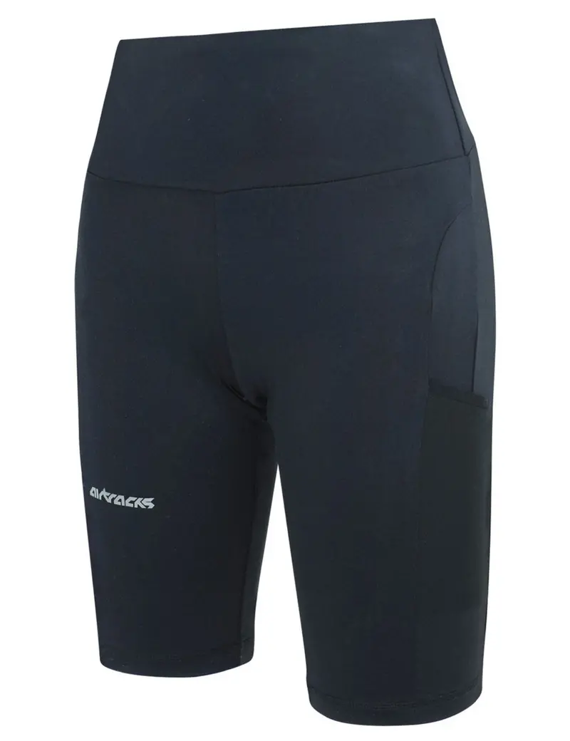 Damen Laufhose Tight Kurz Pro Team Schwarz Setprodukt 1