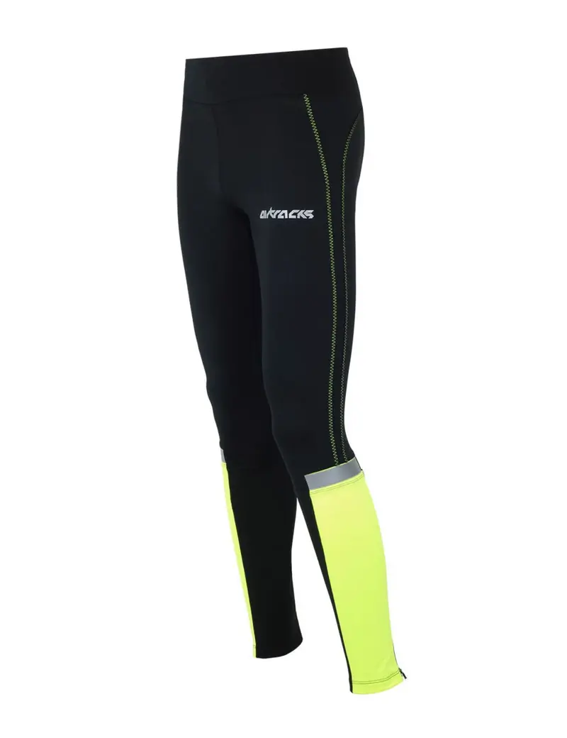 Damen Laufhose Tight Lang Neon 1