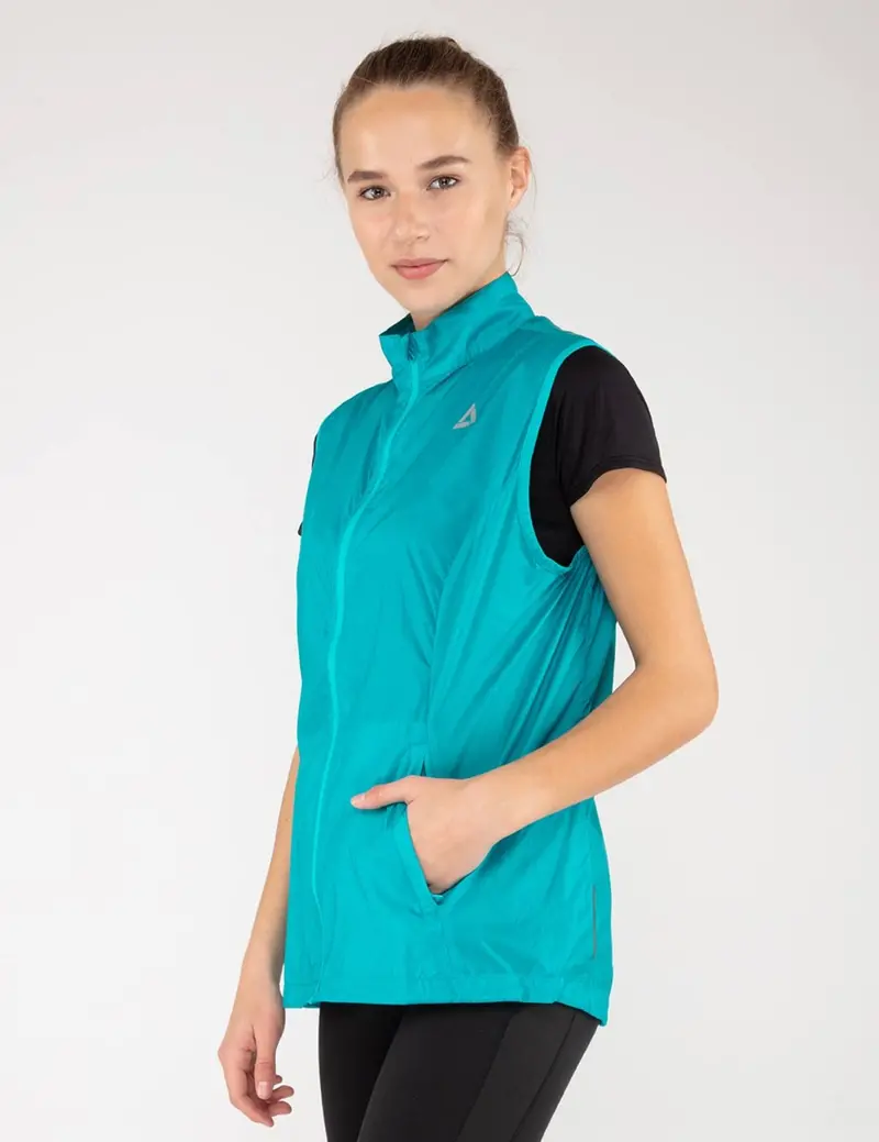 Damen Leichte Windweste Fahrradweste - Laufweste Pro Line Blau 1