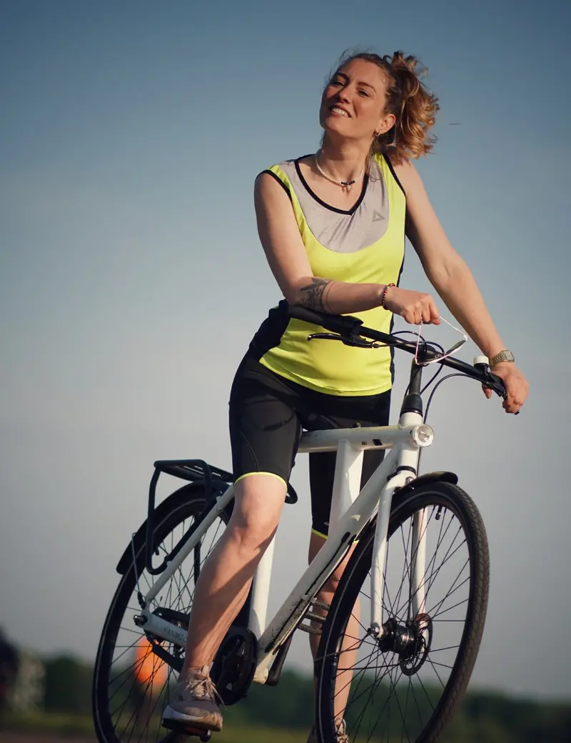 Damen Radtrikot Set Fahrradtrikot Ärmellos + Fahrradhose Kurz Comfort Line 1