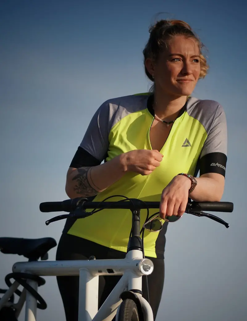 Damen Radtrikot Set Fahrradtrikot Pro Line + Fahrradhose Kurz Comfort Line 1