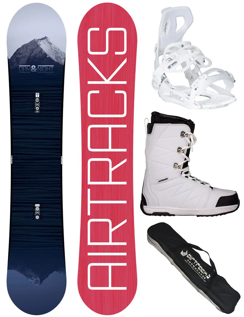 Damen Snowboard Set Day & Night + Bindung Master W Me + Snoaboard Boots Star W + Sb Bag 1