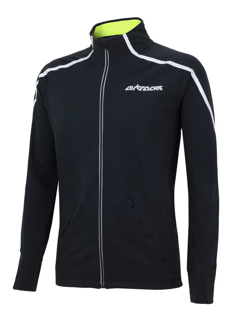 Damen Thermo Fahrradjacke - Laufjacke Air Tech Schwarz 3