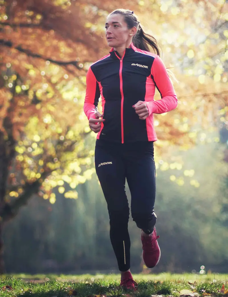 Damen Thermo Laufhose Lang Pro Line Schwarz Setprodukt 1