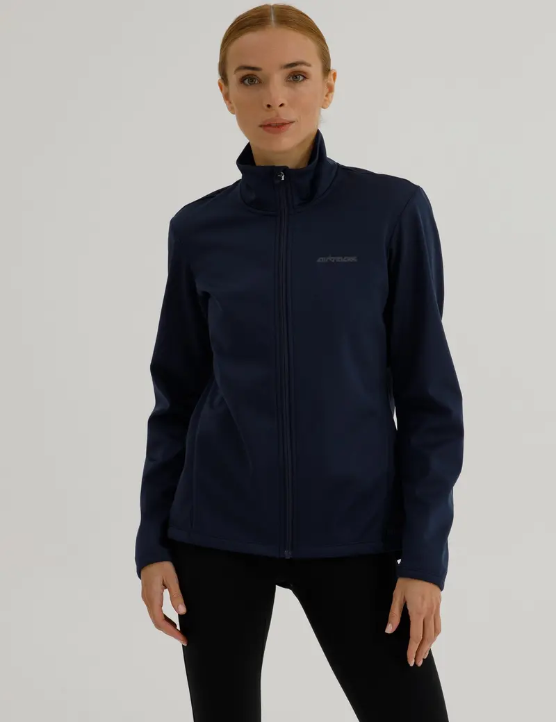 Damen Winter Fahrradjacke-Laufjacke Softshell Thermojacke Aktive Comfort Line Schwarz 1