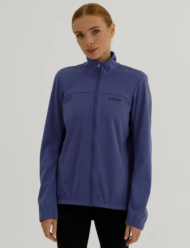 Damen Winter Fahrradjacke Softshell Thermoradjacke Advance Line Blau 1