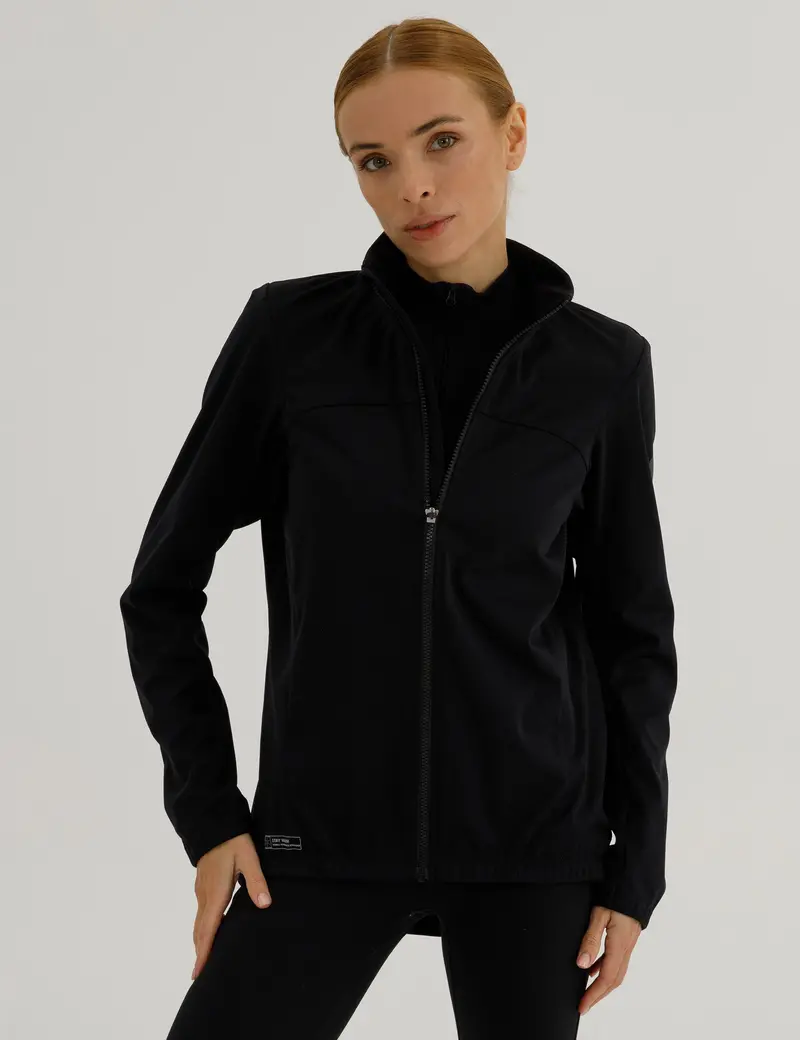 Damen Winter Fahrradjacke Softshell Thermoradjacke Advance Line Schwarz 1
