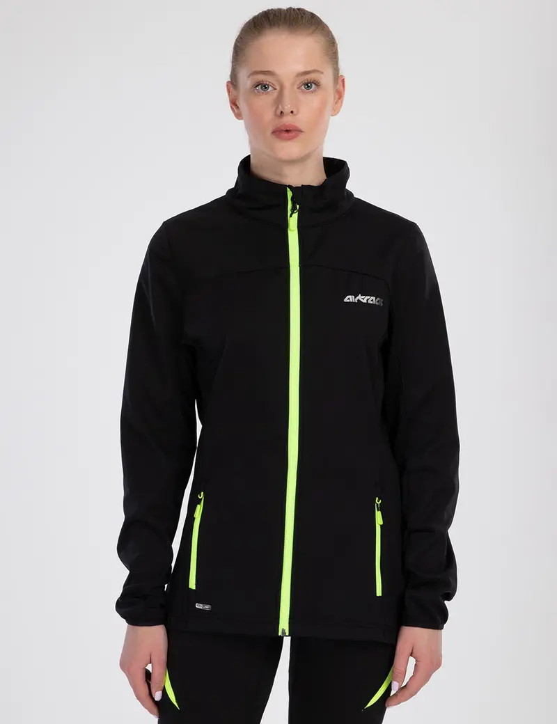 Damen Winter Thermo Fahrradtrikot Set Pro Line Schwarz 1