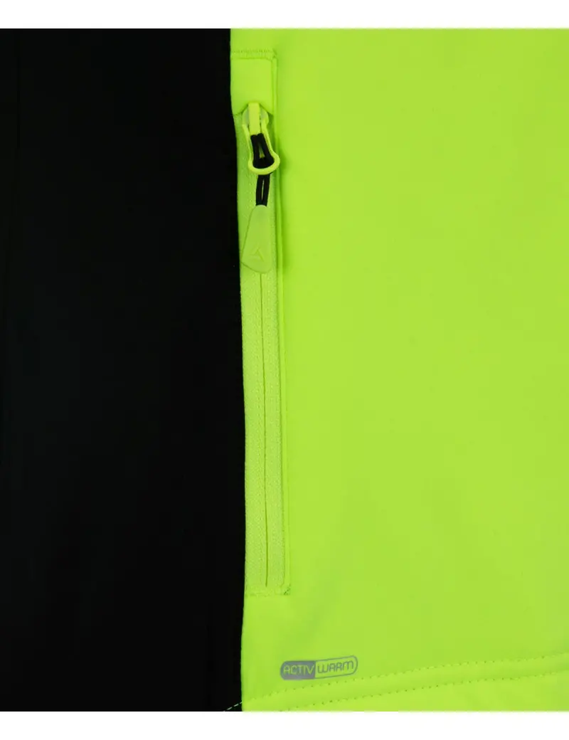 Damen Winter Thermo Softshell Fahrradjacke Pro Line Ii Neon-Schwarz 5