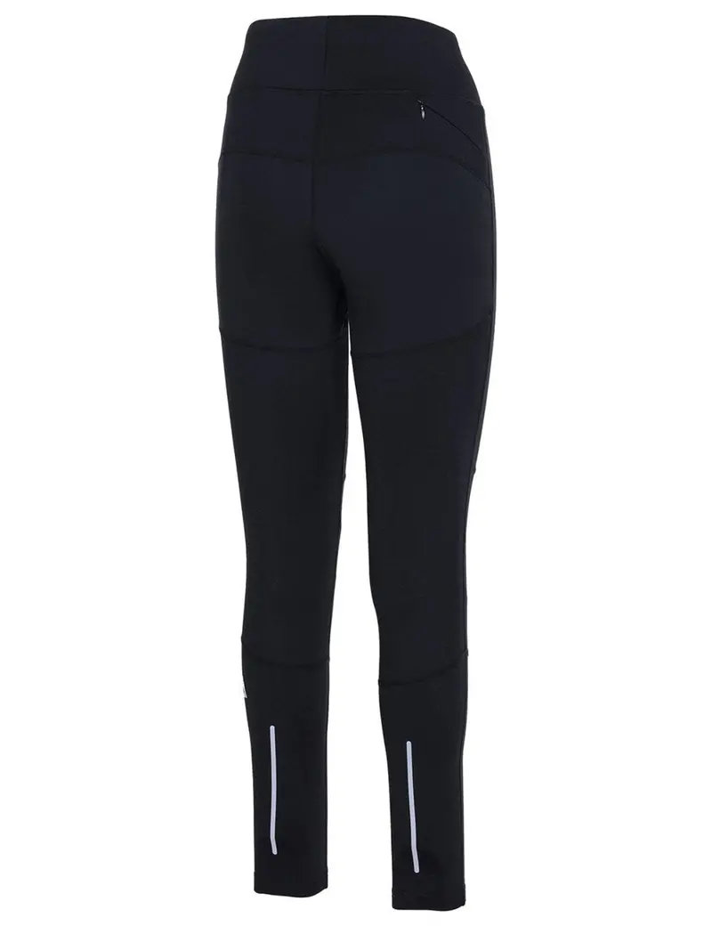 Damen Winter Thermolaufset (2-Tlg.) Pro Line Laufshirt Langarm + Laufhose Lang Schwarz Rot 5