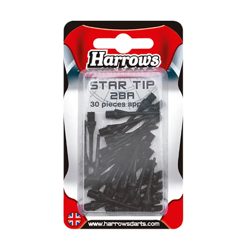 Dart Soft Tip Harrows Spare 2Ba - Black 1