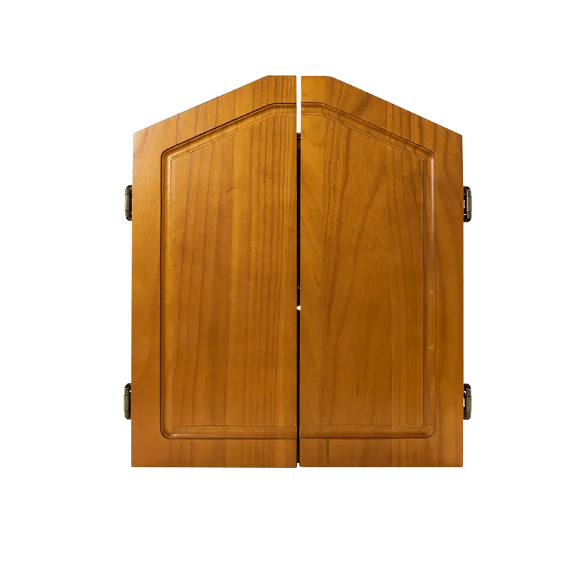 Dartboard Cabinet Walnut Finished 1