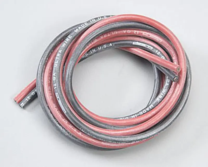 Deans Silicone Wire 12-Gauge Red/Black 4', 1402 1
