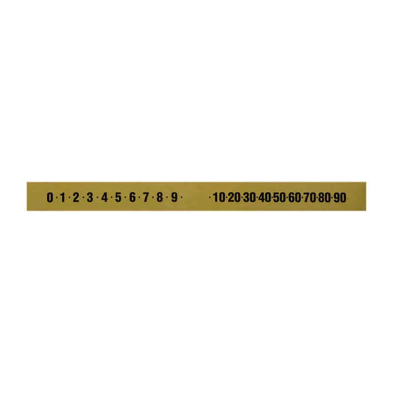 Decal Gold/Black 15" 0-9/10-90 1