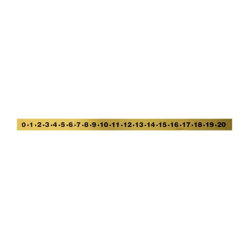 Decal Gold/Black 23" 0-20 1