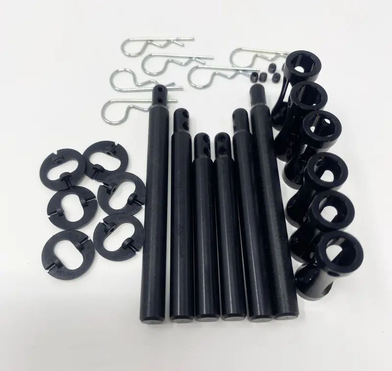 Dirt Oval Body Post Kit (6) Black Gfr-1040Bl 1