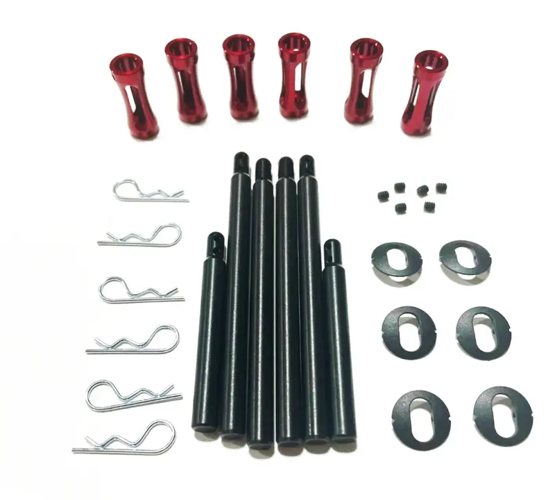 Dirt Oval Body Post Kit (6) Red Gfr-1040Re 1