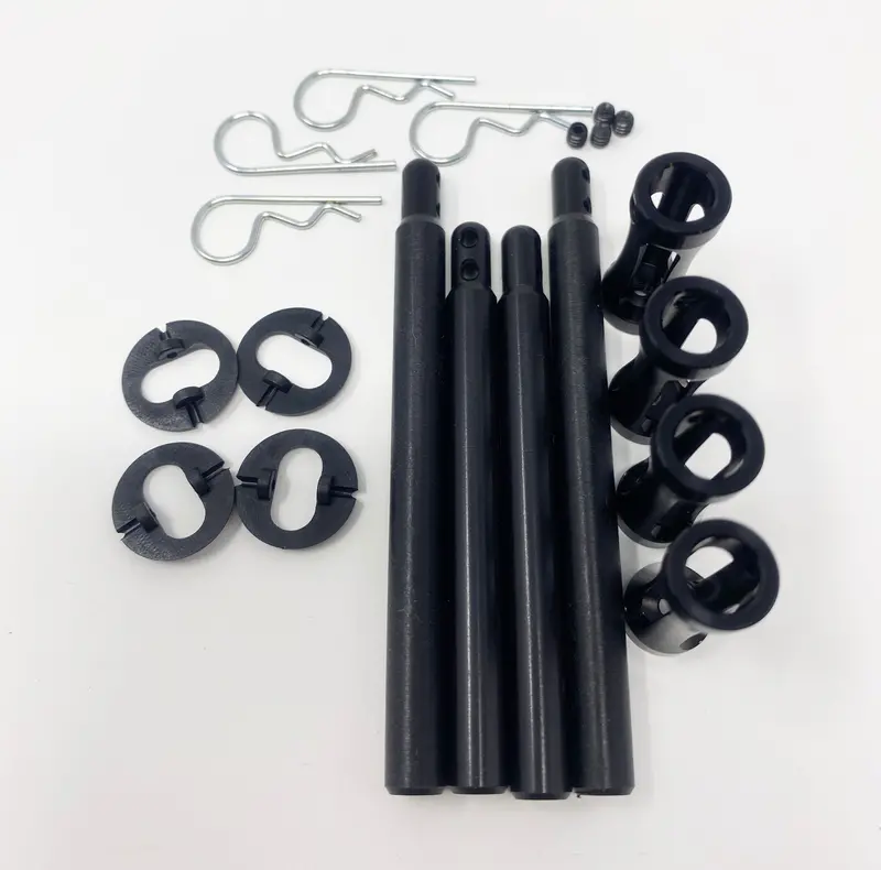 Dirt Oval Clipped Body Post Kit Black Gfr-1017B 1