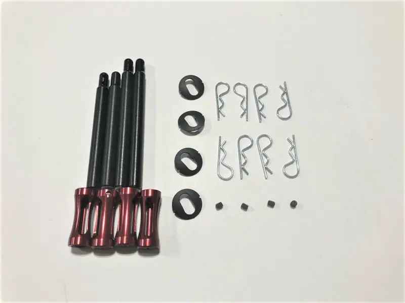 Dirt Oval Clipped Body Post Kit Red Gfr-1017R 1