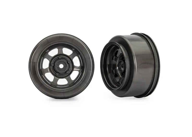 Dirt Oval Gray Front Wheels (2), Tra-10471X 1