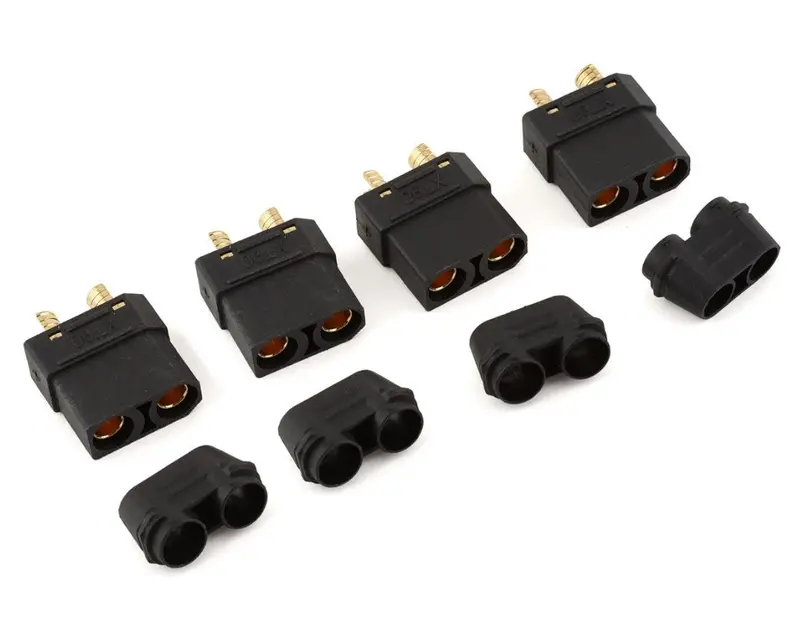 Dragrace Concepts Xt90 Male Connectors (Black) (4) Drc-901 1