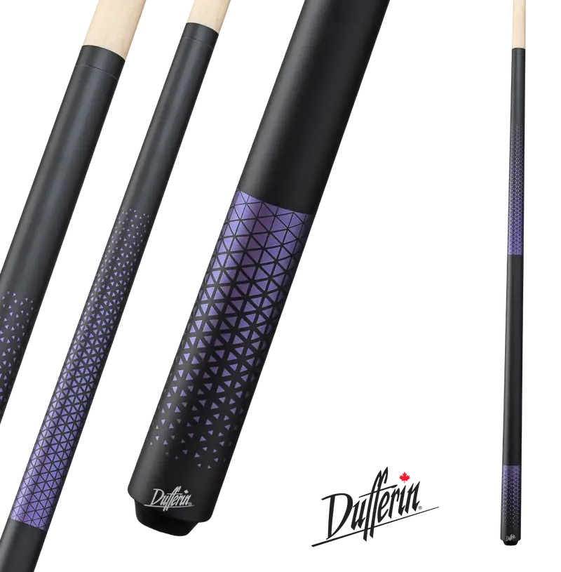 Dufferin Pool Cue Black And Purple D-349 19Oz 13Mm 1