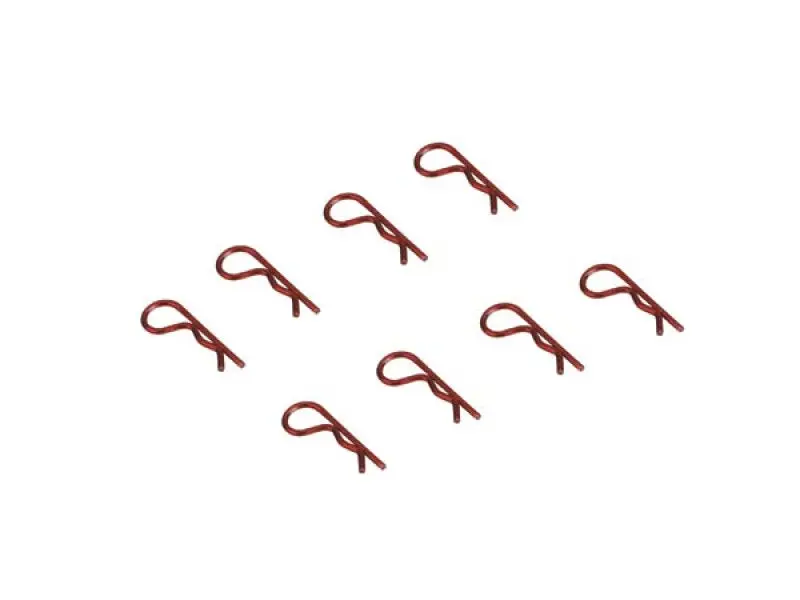 Dynamite Rc Anodized Body Clips, Red (8), Dyn-5525 1