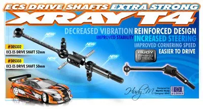 Ecs Es (Extra Strong) Drive Shaft 50Mm - Hudy Spring Steelâ„¢ - Set 1