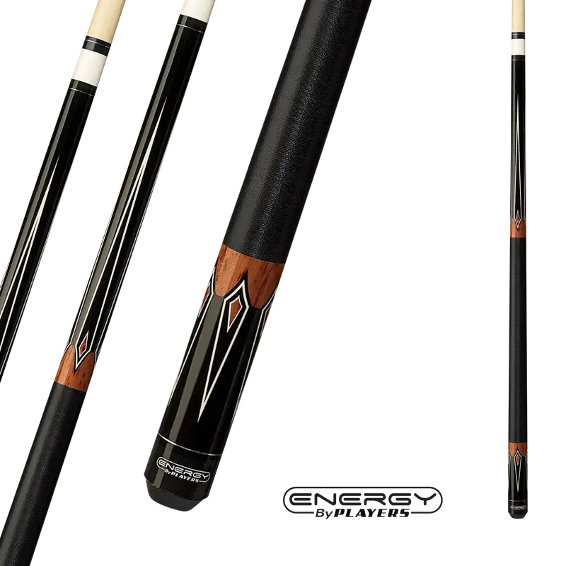 Energy By Players Pool Cue Black And Brown 19Oz 13Mm With Wrap 1