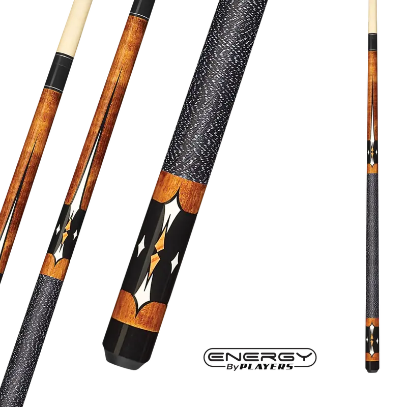 Energy By Players Pool Cue Black And Maple 13Mm 19Oz With Wrap 1