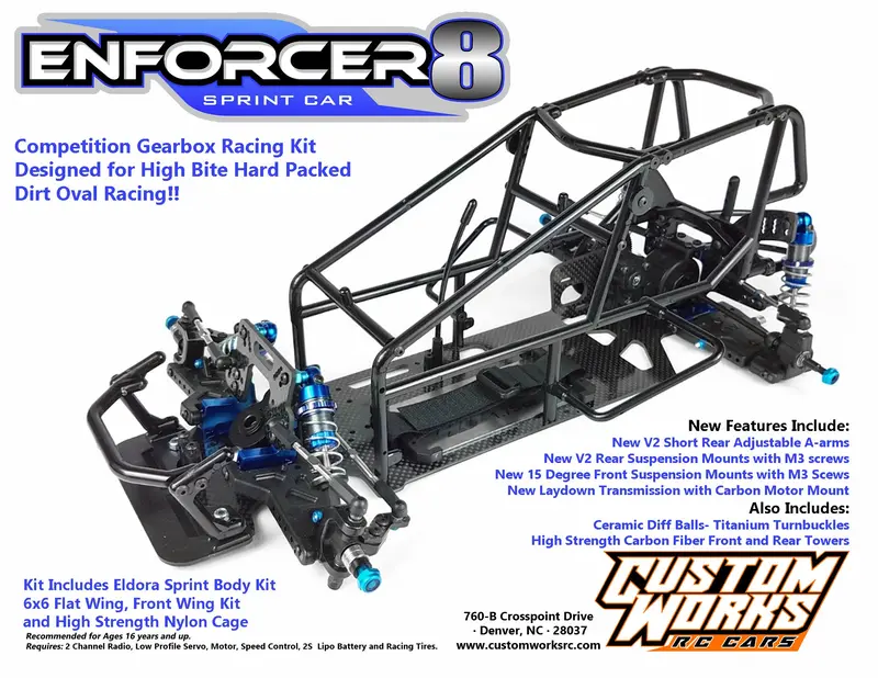 Enforcer 8 Gbx Offset Sprint Car Kit, Cw-0976 1