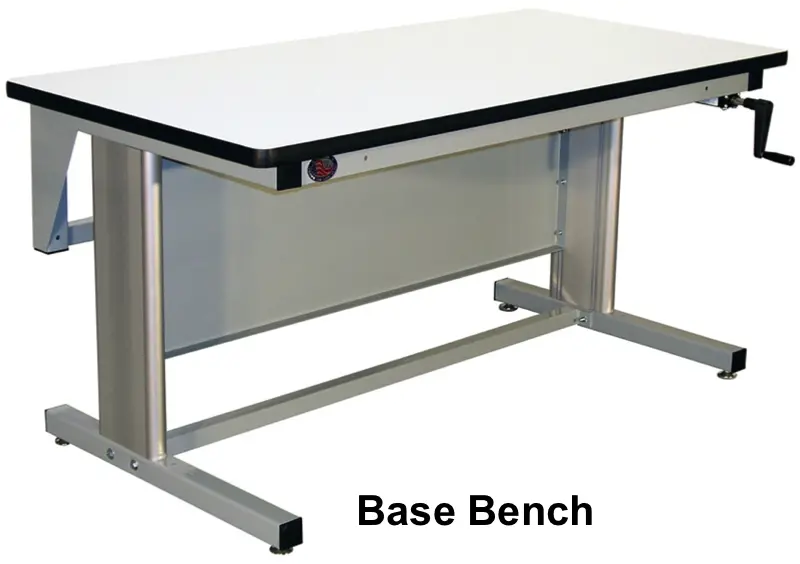Ergo-Line Base Bench With 1.75" Solid Maple Surface 3